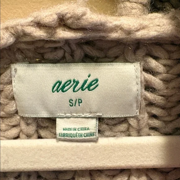 Aerie Chunky Knit Hoodie Sweater - Picture 2 of 3